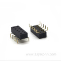 2.54mm Pitch Female header Connector Black 10P